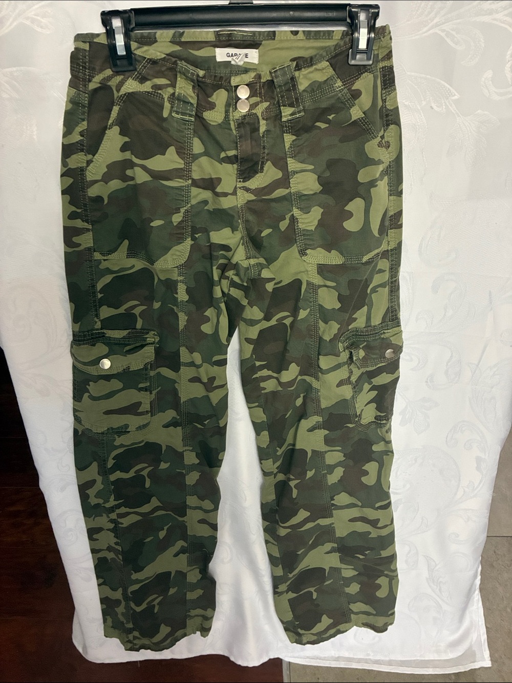 Garage Green Camouflage Cargo Joggers